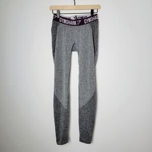 Gymshark Gray and Purple Low-Rise Flex Leggings Size XS